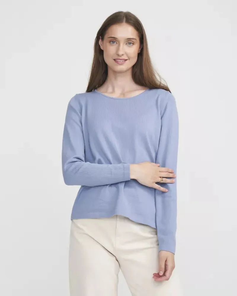 Holebrook Womens Manuela Crew Stonewash-1